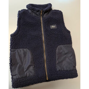 G.H. BASS & CO. Toddler Boys Sz 4T Sherpa Fleece Full Zip Vest Warm Cozy, 2806